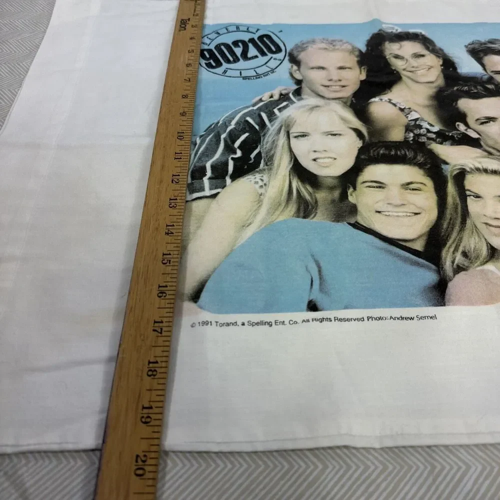 90s Beverly Hills 90210 Bed Pillowcase Black Standard Size Single‎ Staining
